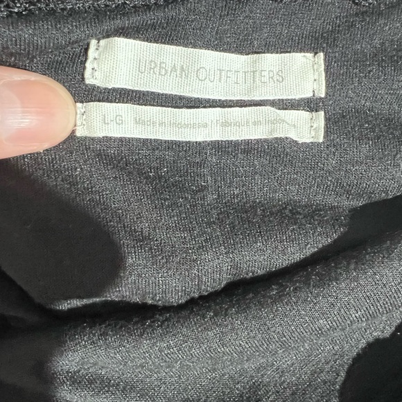 Urban Outfitters Black Lace Bodycon Dress Long Sleeve Stretch Size Large Fitted - Picture 10 of 11